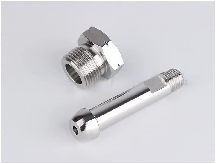 CO2 Regulator Adapter Cylinder Connector Converter Aquarium Fish Tank Equipment Pressure reducing valve outlet connector (Stainless steel G1/2)