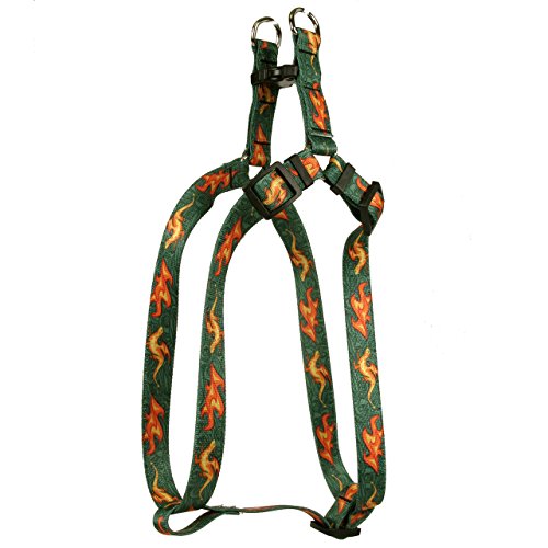 Image of Yellow Dog Design Fire Breathing Dragon Step-in Dog Harness, Small