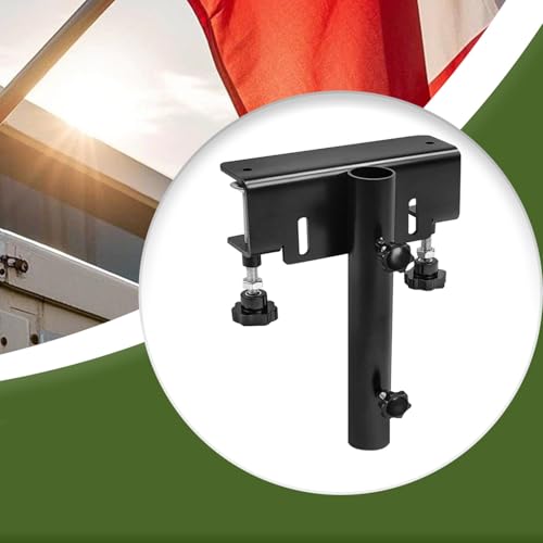Matériel de fixation robuste pour support de remorque et mât de drapeau en acier de 26,67 cm - 6