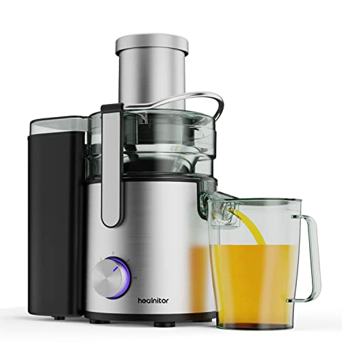 1000W 3-SPEED LED Centrifugal Juicer Machines Vegetable and Fruit, Healnitor Juice Extractor...