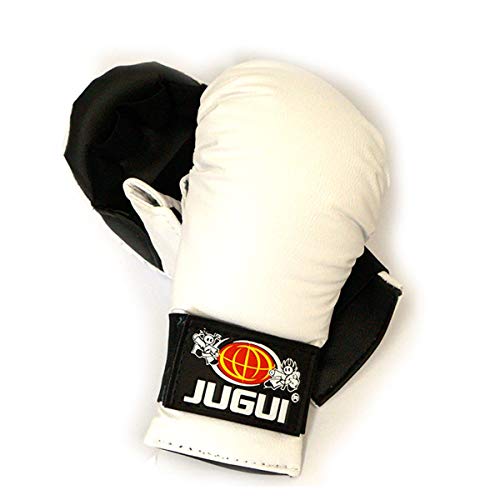 Luva Karate Jugui - Adulto e Infantil - Jugui (Adulto - a partir 1,30m de altura, Branco)