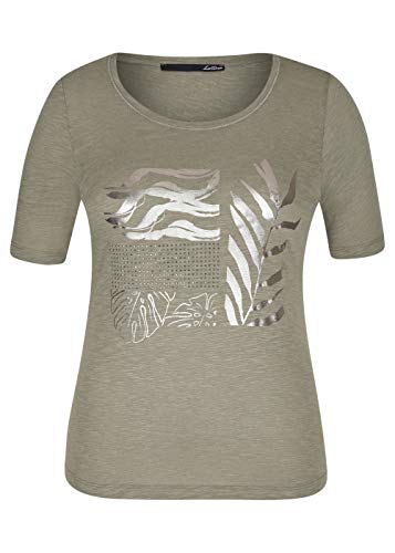 Preisvergleich Produktbild lecomte Damen Shirt mit Foil-Print und Glitzersteinen