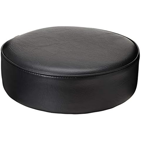 Bar Stool Replacement Black Seat, Standard Heavy Duty Vinyl, Wholesale Supplies Cover
