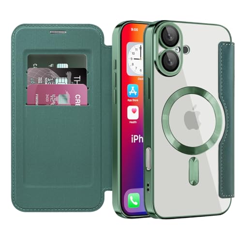 Étui pour iPhone 16 Plus coque portefeuille en cuir avec protection 360