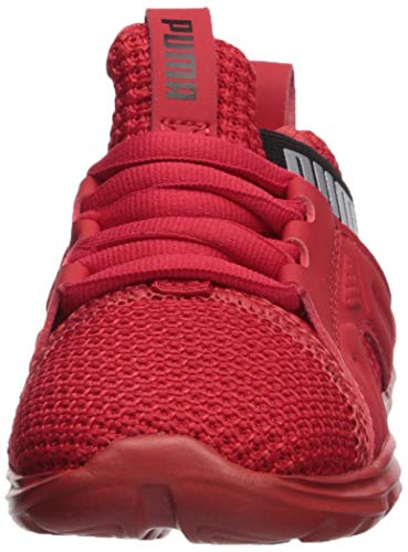 Image of PUMA Unisex Kid's Enzo Weave Sneaker, highriskred-Black, 1.5 M US Little Kid