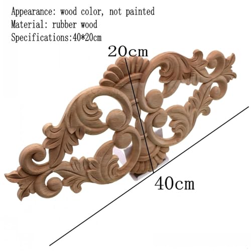 Porte d'armoire décorée grâce à cette applique en bois sculpté unique - 3