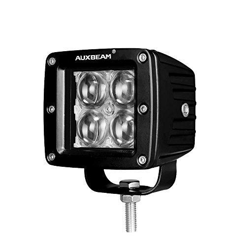 Auxbeam 3 Inch LED Light Bar 20w LED Pods Fog Lights Square Cube Lights Spot Beam Driving Light for Offroad Truck 4WD SUV ATV UTV Waterproof (4D Projector Hyperspot)
