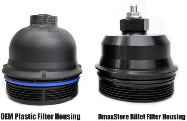 DmaxStore Billet Fuel Filter Housing 2017-2025 Chevy Silverado GMC Sierra 1500 2500 3500 Duramax Diesel 6.6L L5P 3.0L LM2 LZ0 TP1015