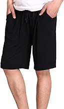 Onsoyours Bas de Pyjama Coton Shorts Homme Pntalon de Pyjama Été Court avec Poche Cordon de Serrage Décontracté Doux Léger Confortable