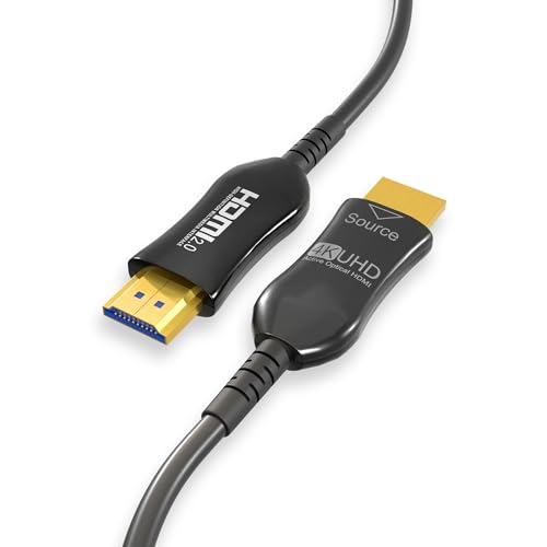Cable HDMI 2.0 de 50 pies híbrido AOC 4K ideal para proyectores en techos falsos