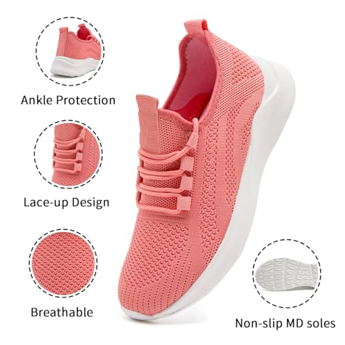 Image of Womens Running Shoes Lightweight Comfortable Walking Fashion Gym Sneakers Non Slip Workout Tennis Shoes