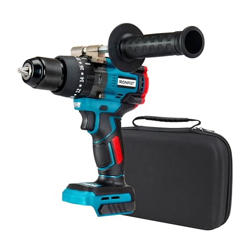 IRONFIST 充電式振動ドライバドリル、13mm...