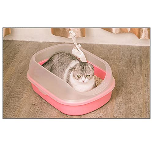 Cajas de Arena Mascota Perro Inodoro Caminar Gato cabaña Caja de Arena semicerrada Arena Cuenca Gato Perro Bandeja de Peluche Anti-Splash Toilette Cachorro Gato Gato Interior Arenero ​Gatos
