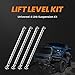 maXpeedingrods Weld-on Triangulated 4 Links Suspension Kit and 5000 lbs Air Suspension Bags Kit Universal for Trucks Cab Chassis Hotrod Ratrod