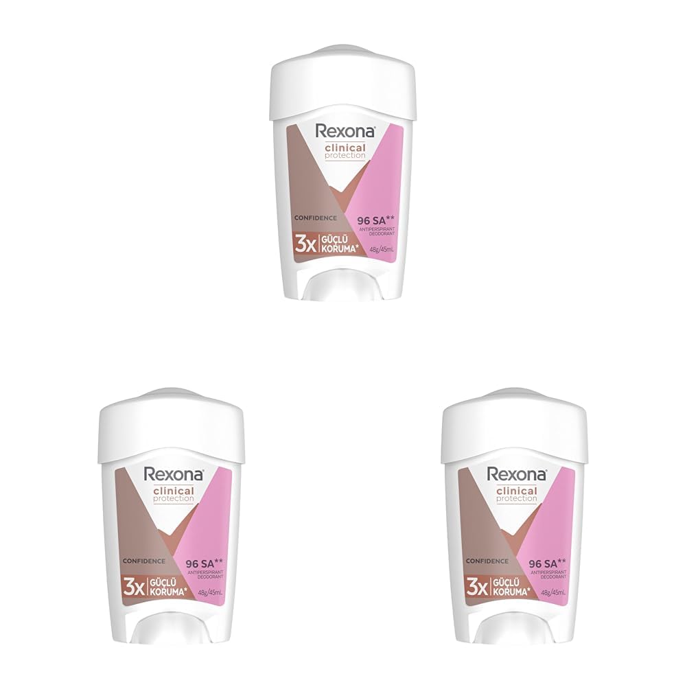 Rexona Clinical Protection Kadın Stick Deodorant Confidence 45 ml (3 paketi)