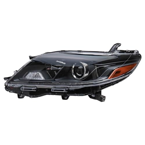 Image of TRQ Driver Side Headlight Assembly LED Compatible with 2020 Toyota Sienna SE Clear Lens TO2502289