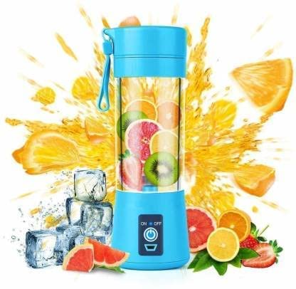 MUNO Portable Electric USB Juice Maker Juicer Bottle Blender Grinder Mixer,6 Blades Rechargeable Bottle with multi colours