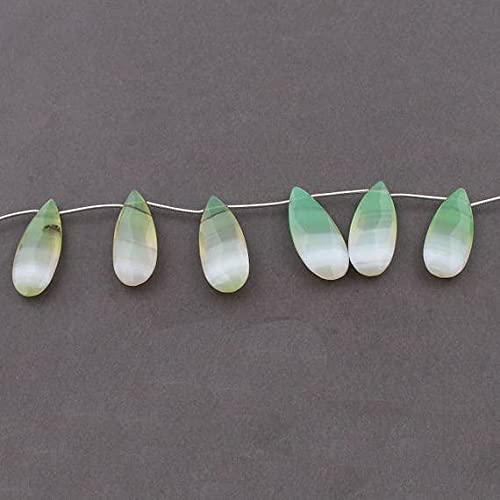 Perles briolettes en chrysoprase pour sublimer vos tenues de soirée et mariages boho