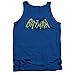 Batman Show Bat Logo Officially Licensed Adult Tank Top Royal Blue
