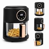 KEARIXM Glass Air Fryer, 4.2L Viewable Airfryer with Transpa...