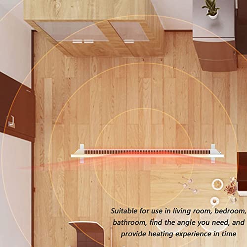 Plug-in ventilatorkachel, 1,5 kW plint Plug-in ventilatorkachel, wandgemonteerd/vloer convectie Plug-in ventilatorkachel, elektrische plint ventilatorkachel - Afbeelding 4