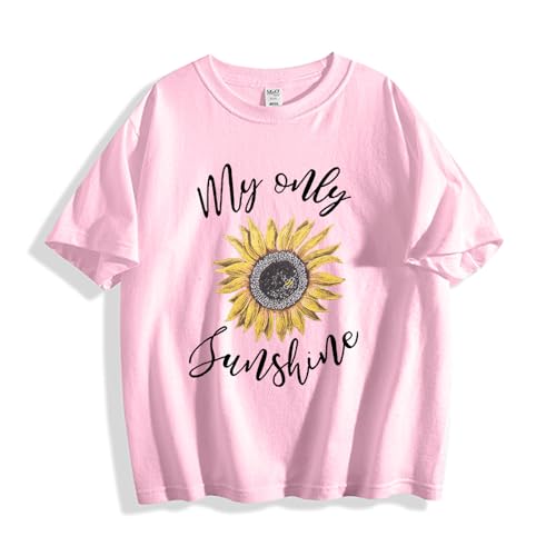 Sunflower Shirts You are My Sunshine for Boys Toddler Girls T-Shirt Summer Kid Short Sleeve Tee Tops