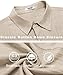 COOFANDY Mens Beach Button Up Shirt Fashion Casual Linen Resort Wear Shirts for Men Light Khaki