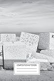  Composition Notebook: Landscapes I Love You Brother Southern Italian Dialect Text Art Wide Ruled Note Book, Diary, Planner, Journal for Writing