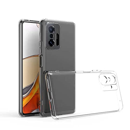 Zore Xioami ile uyumlu Mi 11T 5G Kılıf Kamera Korumalı Süper Silikon Kapak Renksiz