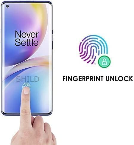 Image of SHILD Privacy Tempered Glass Screen Protector Compatible with OnePlus 10 Pro / OnePlus 9 Pro (6.7 Inch) | Curved UV Anti-Spy Screen Guard | 9H Hardness | HD Clear | Fingerprint Unlock Support | Full Coverage | Easy Installation | Pack of 1