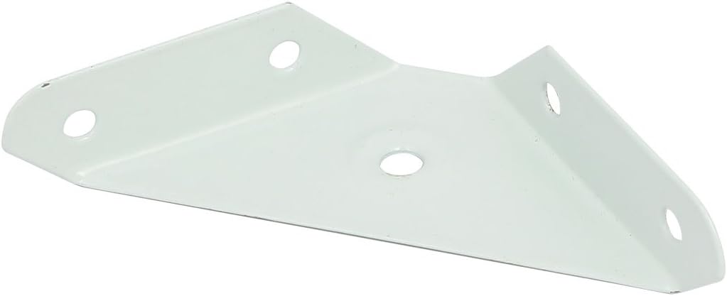 Closet Rod Bracket，Closet Pole Socket, 99mmx60mmx18mm Metal Triangular Flange Corner Brace Angle Bracket White 5pcs.