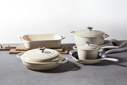 Image of Le Creuset Enameled Cast Iron Signature Iron Handle Skillet, 11.75 inch, Meringue