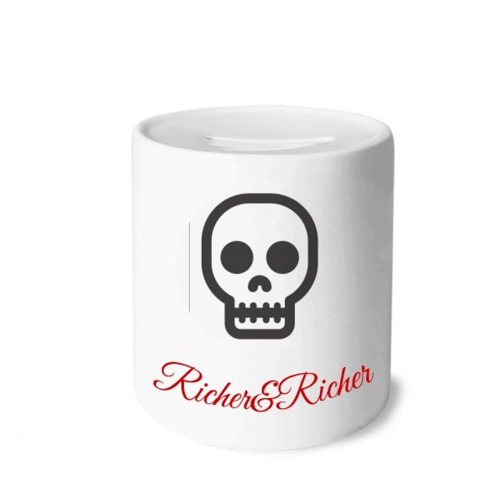 no/no Shut Up Skeleton Online Face Cartoon Rich and Rich Bank Saving Box Coin