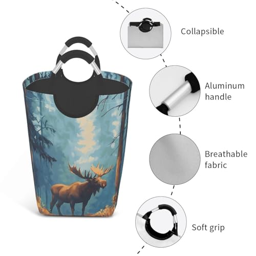 Panier à linge pliable idéal pour optimiser l'espace dans une salle de bain moderne - 5