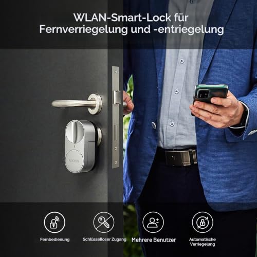 Lockin Smartes Türschloss G30 mit Keypad Pro, WLAN & App-Steuerung, Auto-Lock, Alexa...