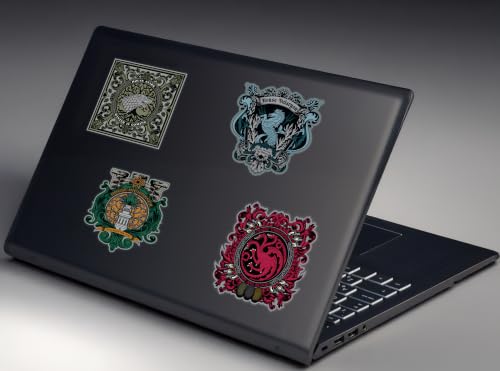 Image of Elektroplate House of the Dragon Sigils Premium Dynamic Car Decal Set of 4