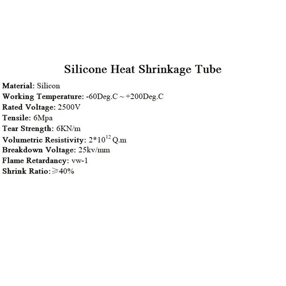 Tube thermorétractable en Silicone bleu 1.7:1, 1/3/5M, tube thermorétractable électrique 2500V, manchon de câble Flexible 0.8mm 3.5mm 10mm 15mm(20MM*3 METERS)