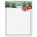 Red Truck Christmas Letter Papers - Set of 25 Christmas stationery papers are 8 1/2" x 11", compatible computer paper