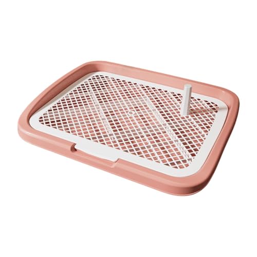 Generic Training Tray Dogs Potty Pet Supplies Potty Train Corner Reusable Pet Dog Toilet Dog Pee Pad Holder for Small Dogs Puppy, Pink