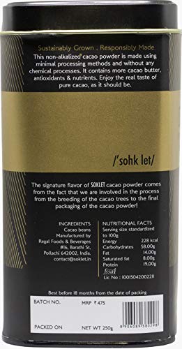 Image of SOKLET Organic Cacao Powder (250 GMS)
