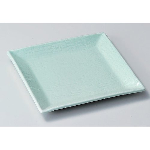 Amazon.co.jp: 10個セット 角皿 青磁四角大皿 [24 x 24 x 2.5cm] 和