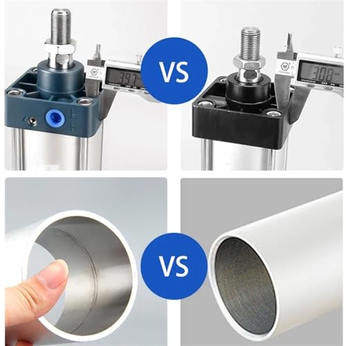 Cylindre pneumatique SC double effet pour stabiliser la pression et régler la course