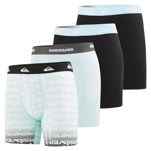 Quiksilver Mens Underwear 4 Pack Boxers for Men Supersoft Brushed Polyester Mens Boxer Briefs