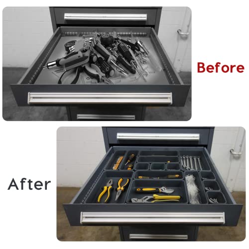 40-Pack Tool Box Organizer, Tool Drawer Organizers For Rolling Tool Drawers, Workbench And Cabinets, Tray Dividers Set For Toolbox Organization And Storage #TOP1