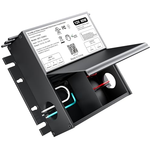 12v 60w Dimmable LED Driver,120V AC to 12V DC led Transformer UL Listed