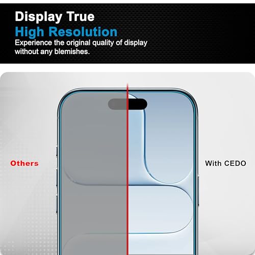 Image of CEDO Magic Box Tempered Glass for iPhone 17 Air | Dust & Bublle Free Installation Screen Protector with auto Alignment Tool | HD Clear Quality Tempered Glass with Easy Installation Kit (Black)