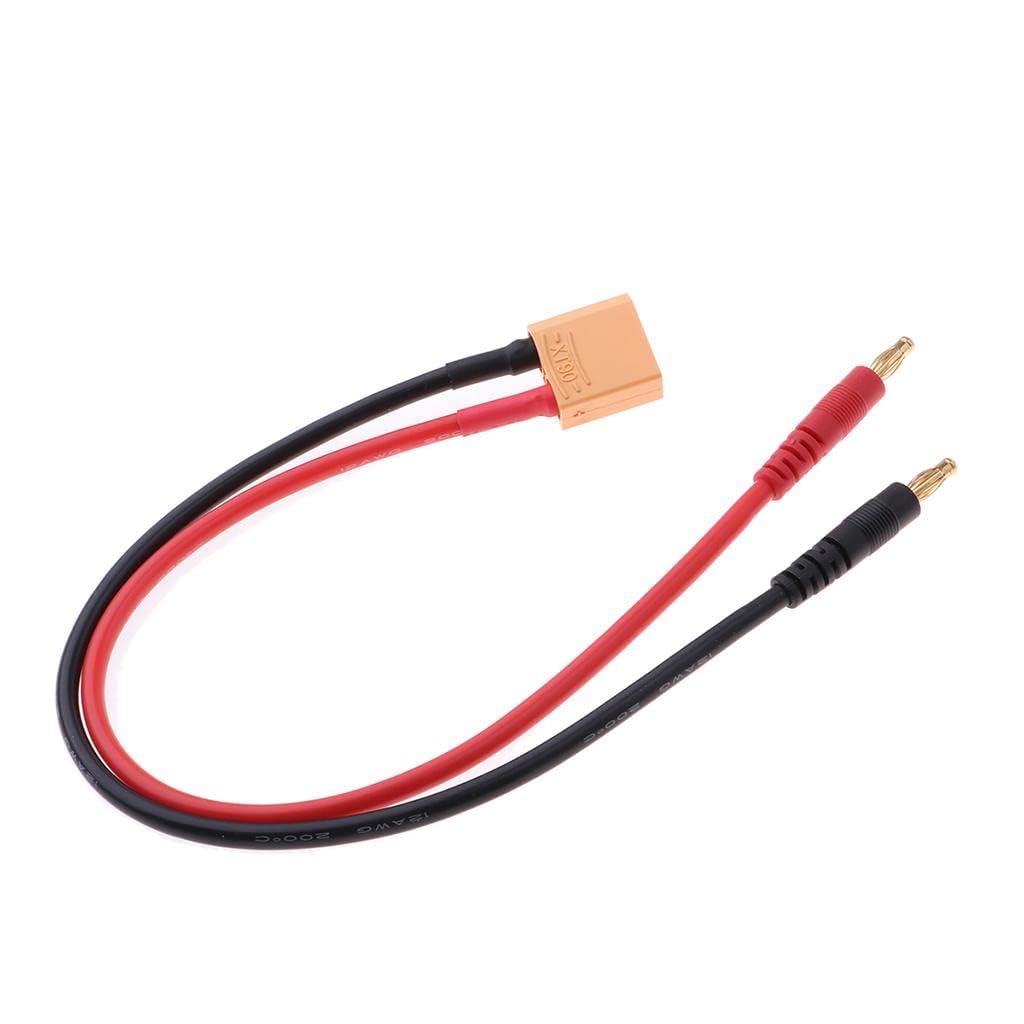 RedOak XT30 Connector Plug to 4mm Banana Plugs -14 AWG - 15cm -Pack of Two-image-16