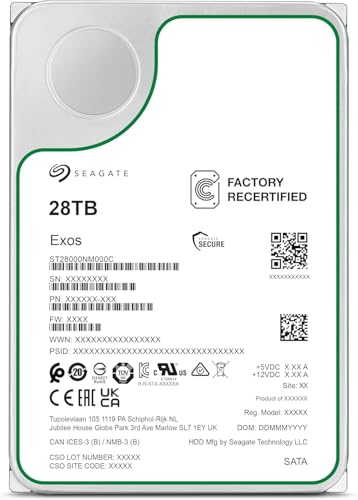 Amazon | 【整備済み品】 Exos X 28TB 内蔵ハードドライブ HDD - 3.5
