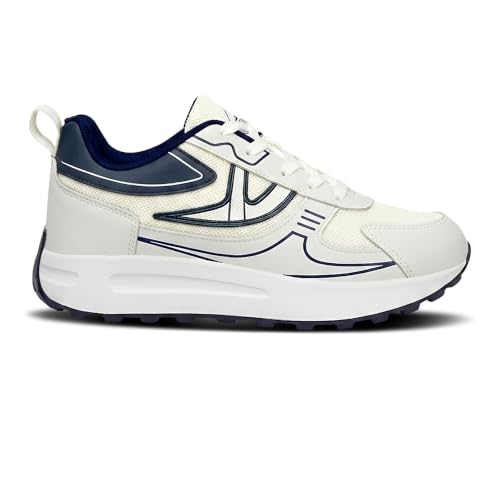 Image of BRUTON Men's Running Shoes | Lightweight & Stylish Sports Shoes for Men | Comfortable Walking Jogging Gym Shoes | Breathable Lace-Up Training Footwear