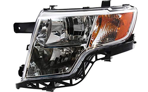 Evan Fischer Driver and Passenger Side Headlight for Ford Edge 2007-2010 Halogen With bulbs CAPA Fits Limited, SE & SEL Replaces # 7T4Z13008A, 7T4Z13008B